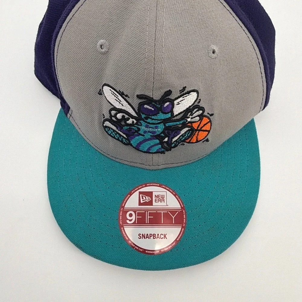 Charlotte Hornets New Era Hat Men OS Purple Hardwood Classics Snapback Cap Flaws